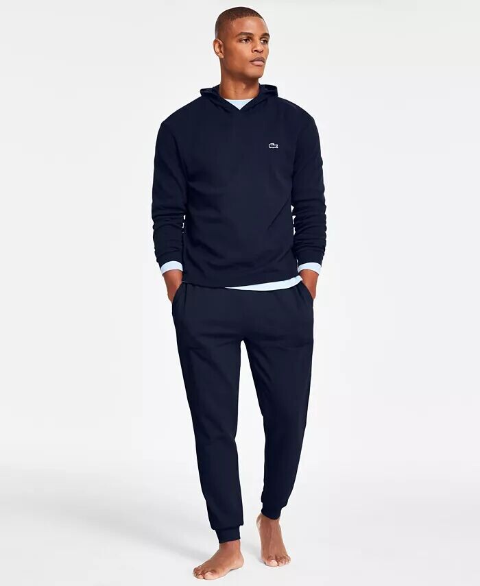 Мужская термотолстовка с капюшоном из вафельной ткани для сна, трикотажные брюки прямого кроя и терморубашка с принтом крокодила Lacoste, синий
Мужская термотолстовка с капюшоном из вафельной ткани для сна, трикотажные брюки прямого кроя и терморубашка с принтом крокодила Lacoste, синий