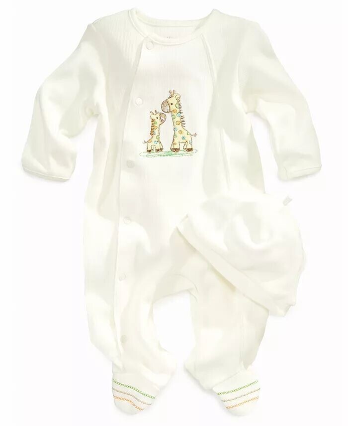 Комбинезон с жирафом для мальчиков или девочек с шапочкой, комплект из 2 предметов Little Me, белый
Комбинезон с жирафом для мальчиков или девочек с шапочкой, комплект из 2 предметов Little Me, белый