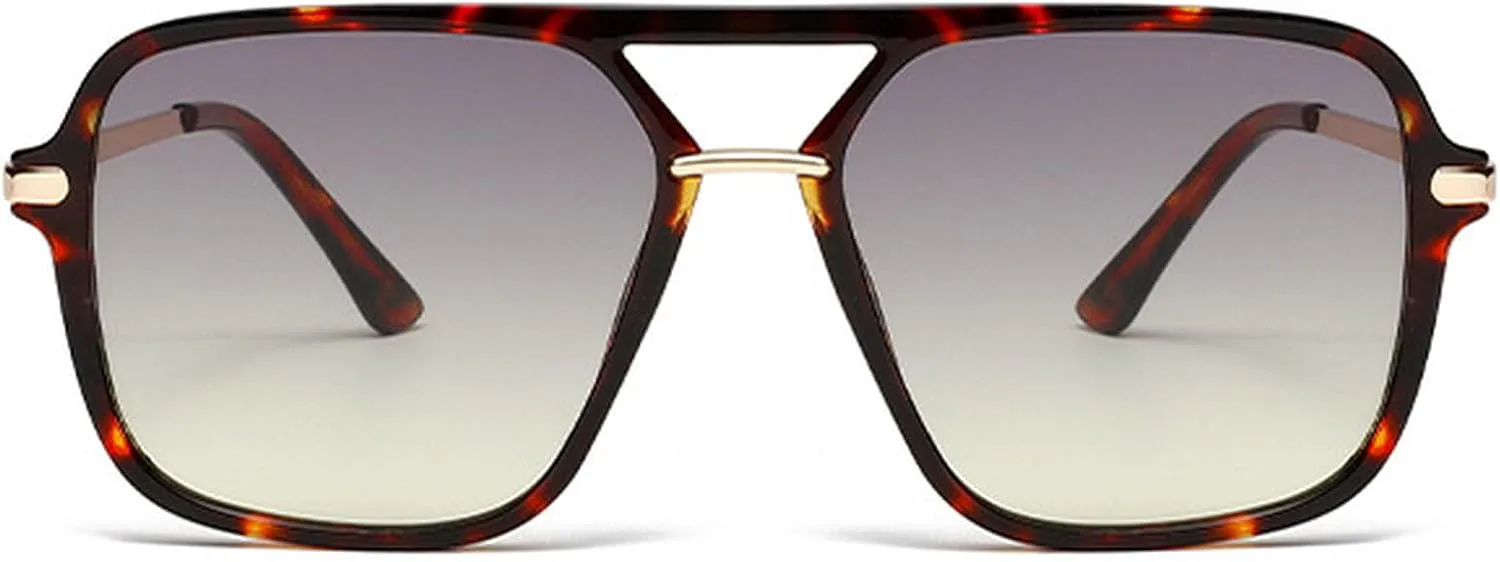 Ретро-стильные солнцезащитные очки-пилот для женщин и мужчин, градиентные солнцезащитные очки, большие квадратные очки-пилот с защитой от УФ-излучения UV400 mincl, C2
Ретро-стильные солнцезащитные очки-пилот для женщин и мужчин, градиентные солнцезащитные очки, большие квадратные очки-пилот с защитой от УФ-излучения UV400 mincl, C2