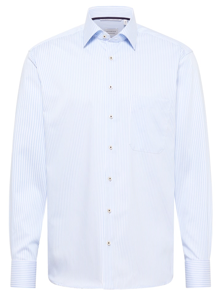 Рубашка COMFORT FIT небесно-голубого цвета Eterna
Рубашка COMFORT FIT небесно-голубого цвета Eterna