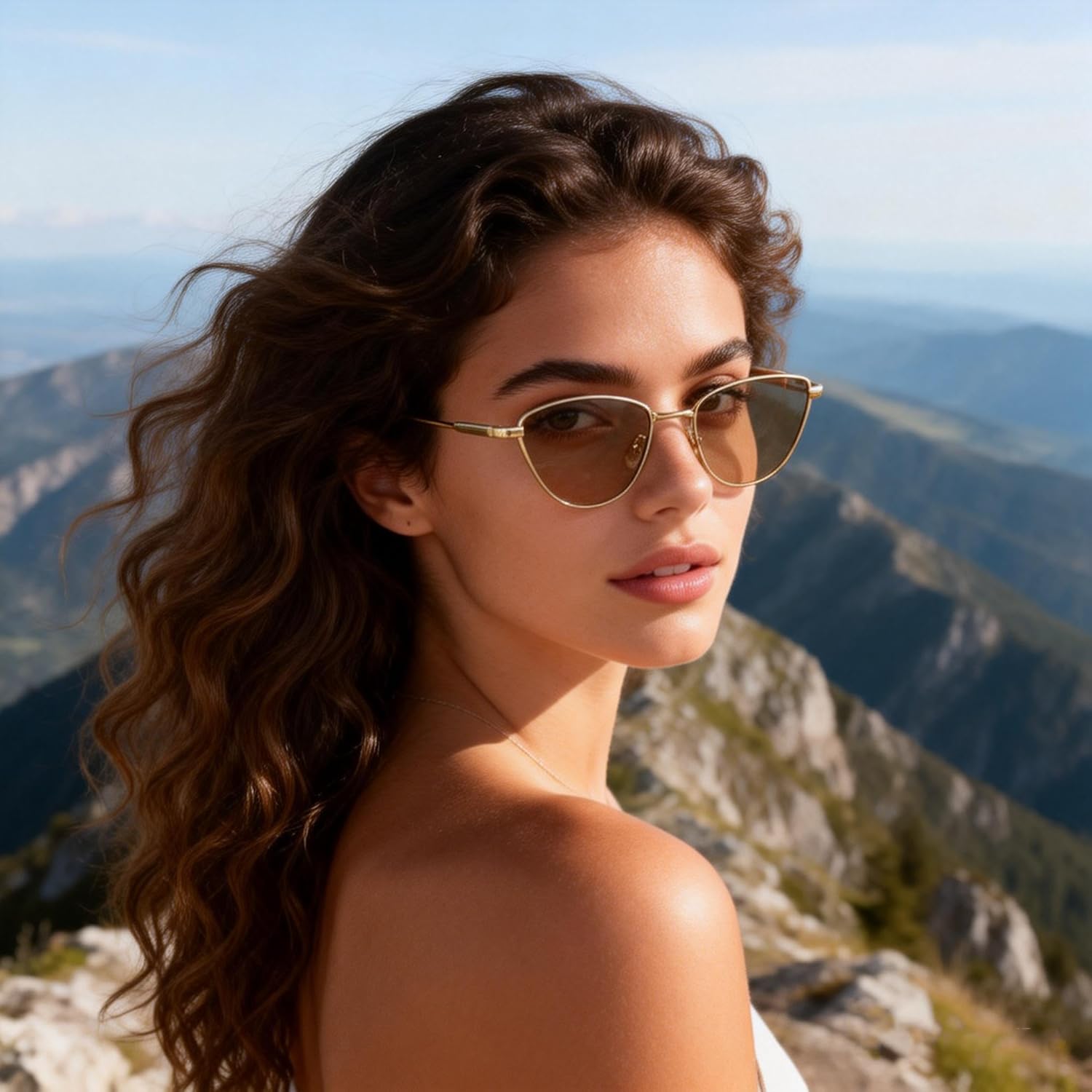 Винтажные маленькие солнцезащитные очки Melrose «кошачий глаз» для женщин, модные, золотистый металлик, ретро, 90-е, стиль Y2K, милые крошечные очки с защитой от УФ-излучения UV400, Gold/Brown
Винтажные маленькие солнцезащитные очки Melrose «кошачий глаз» для женщин, модные, золотистый металлик, ретро, 90-е, стиль Y2K, милые крошечные очки с защитой от УФ-излучения UV400, Gold/Brown