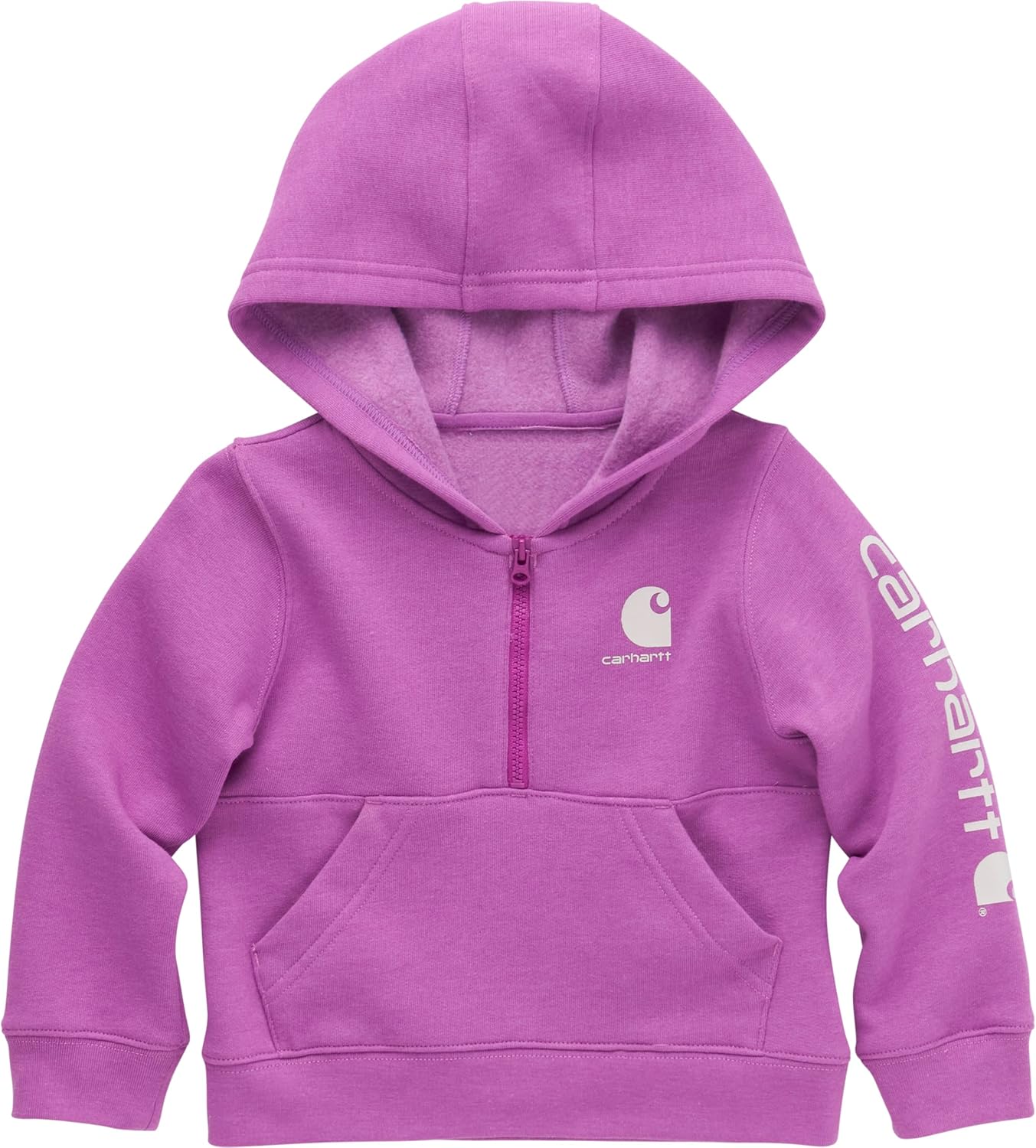 Толстовка Carhartt с капюшоном и полумолнией для девочек и малышей, Iris Orchid Purple
Толстовка Carhartt с капюшоном и полумолнией для девочек и малышей, Iris Orchid Purple