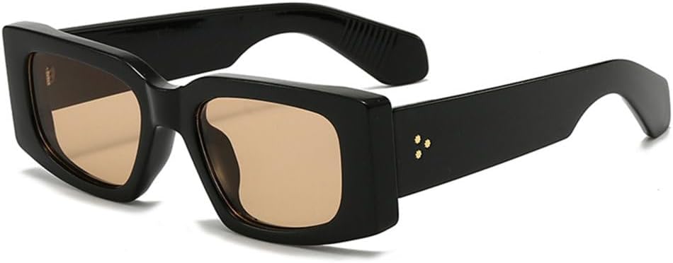 Модные женские солнцезащитные очки в винтажном стиле с заклепками, мужские желто-синие очки с защитой от УФ-излучения UV400, трендовые панк-солнцезащитные очки TYUVIVO, Black Light Tea
Модные женские солнцезащитные очки в винтажном стиле с заклепками, мужские желто-синие очки с защитой от УФ-излучения UV400, трендовые панк-солнцезащитные очки TYUVIVO, Black Light Tea