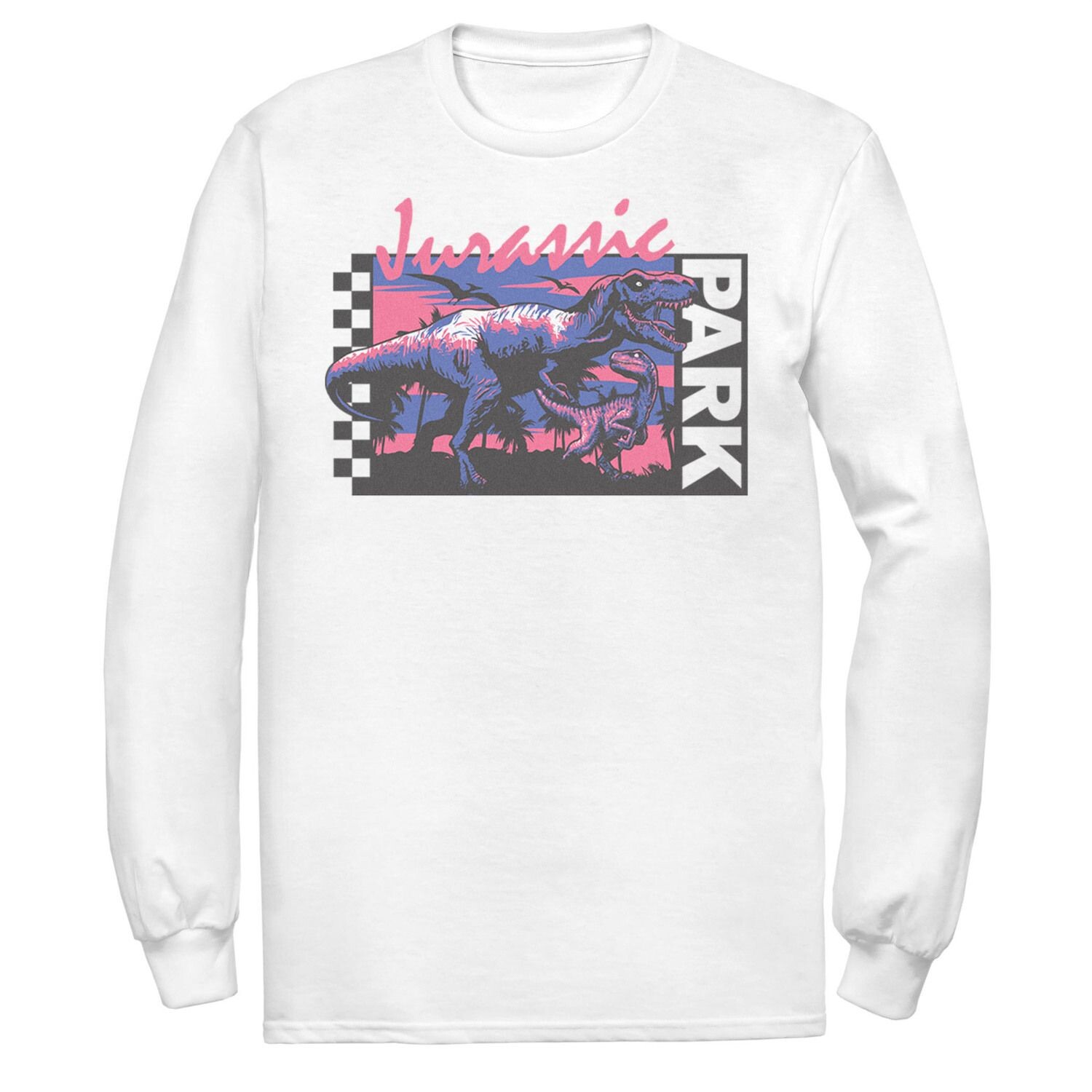 Мужская футболка с клетчатой доской и в поставке «Парк Юрского периода» T-Rex Jurassic Park, белый
Мужская футболка с клетчатой доской и в поставке «Парк Юрского периода» T-Rex Jurassic Park, белый