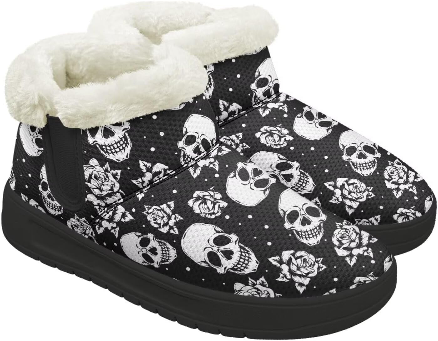 Ботинки Forchrinse для женщин и мужчин, зимние теплые с меховой подкладкой, удобные пушистые ботинки с противоскользящей подошвой, Skeleton Flower
Ботинки Forchrinse для женщин и мужчин, зимние теплые с меховой подкладкой, удобные пушистые ботинки с противоскользящей подошвой, Skeleton Flower