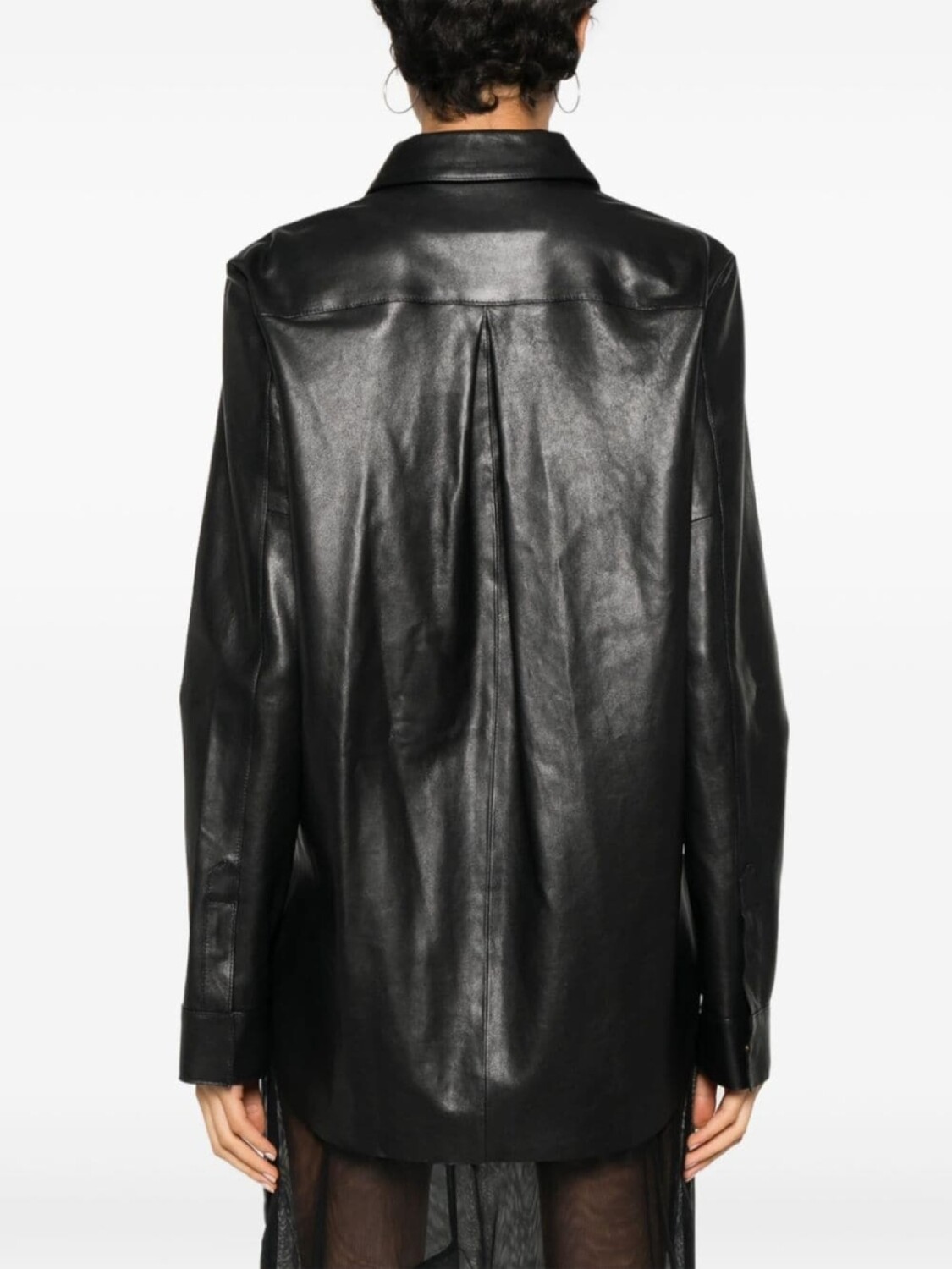 Blumarine кожаная рубашка, черный
Blumarine кожаная рубашка, черный