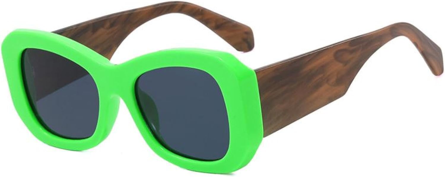 Солнцезащитные очки в крупной оправе для женщин и мужчин, роскошные винтажные солнцезащитные очки в стиле панк, широкие дужки, защита от УФ-излучения UV400 TYUVIVO, Green Black
Солнцезащитные очки в крупной оправе для женщин и мужчин, роскошные винтажные солнцезащитные очки в стиле панк, широкие дужки, защита от УФ-излучения UV400 TYUVIVO, Green Black