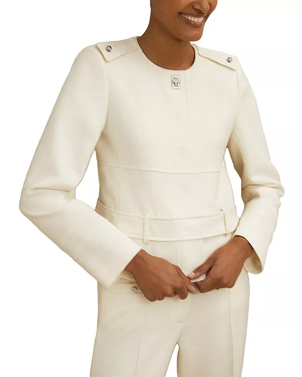 Шерстяная куртка «Афина» с поясом Reiss, белый
Шерстяная куртка «Афина» с поясом Reiss, белый