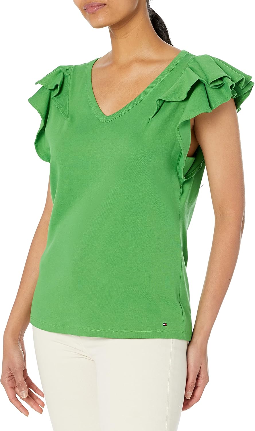 Женская футболка Tommy Hilfiger с коротким рукавом, мягкая, спортивная, на каждый день, New Leaf
Женская футболка Tommy Hilfiger с коротким рукавом, мягкая, спортивная, на каждый день, New Leaf