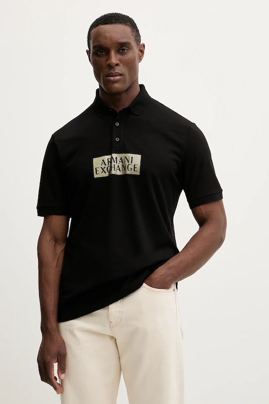 Хлопковое поло Armani Exchange, черный
Хлопковое поло Armani Exchange, черный