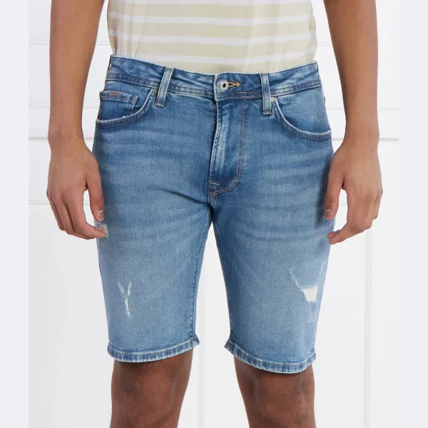 Джинсовые шорты прямого кроя Pepe Jeans London, синий
Джинсовые шорты прямого кроя Pepe Jeans London, синий