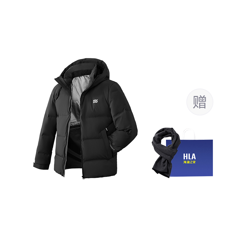 HLA Пионер серия мужская пуховая куртка, Black 8C (Scarf Combo)
HLA Пионер серия мужская пуховая куртка, Black 8C (Scarf Combo)