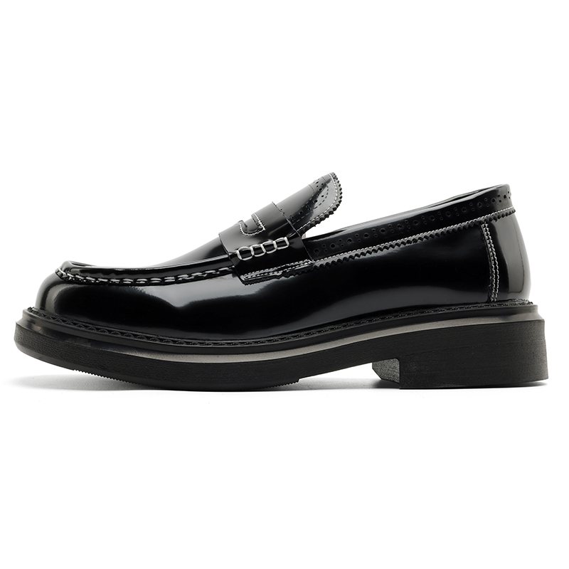 ZHENRAN Мужские лоферы ярко-черные, цвет Bright Black 
ZHENRAN Мужские лоферы ярко-черные, цвет Bright Black