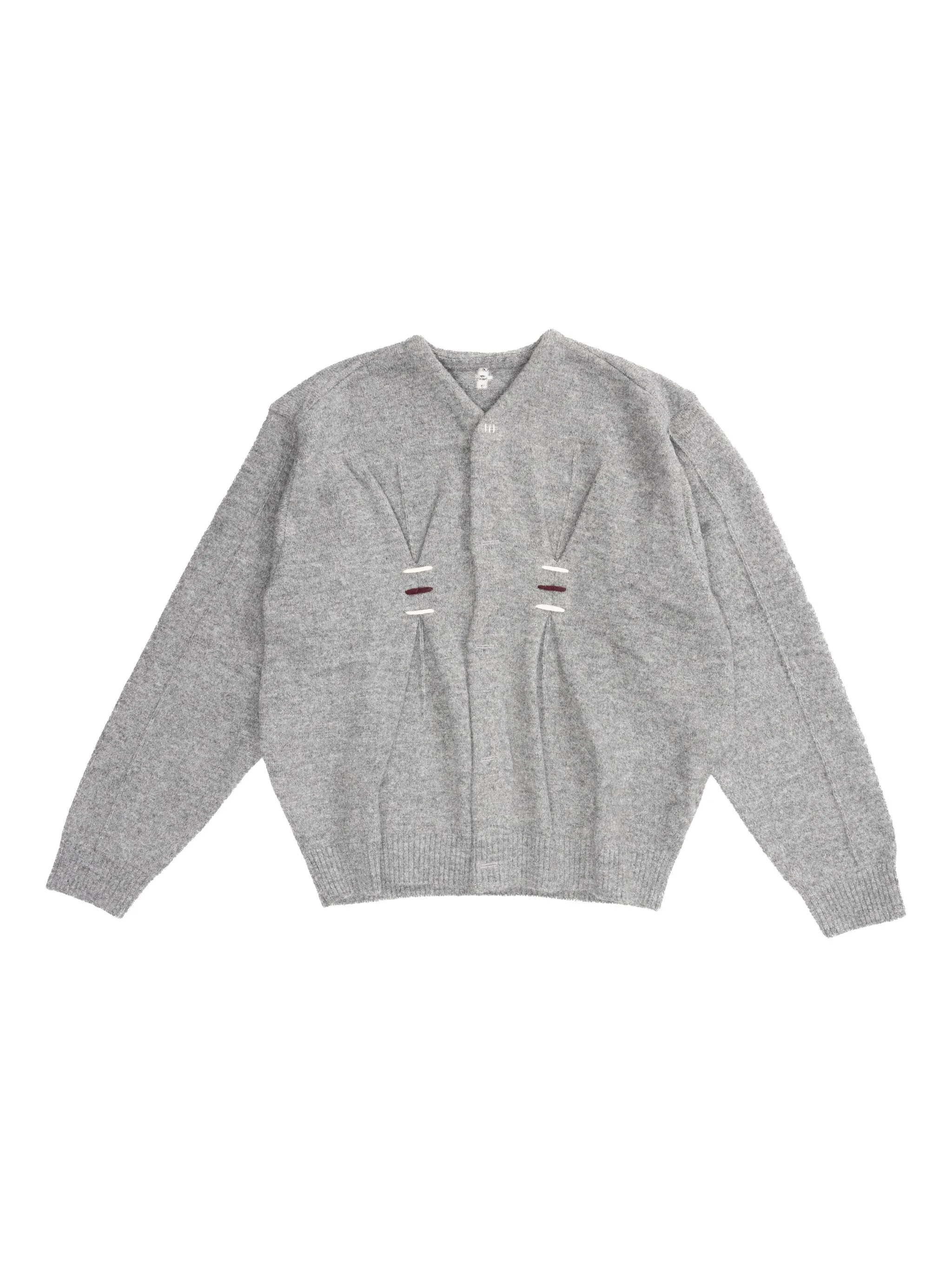 Шерстяной кардиган со складками Ader Error, серый
Шерстяной кардиган со складками Ader Error, серый