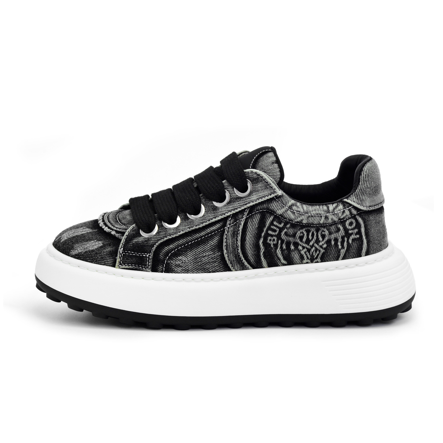 BULLKVIE Мужские черные низкие массивные кроссовки, цвет Black
BULLKVIE Мужские черные низкие массивные кроссовки, цвет Black