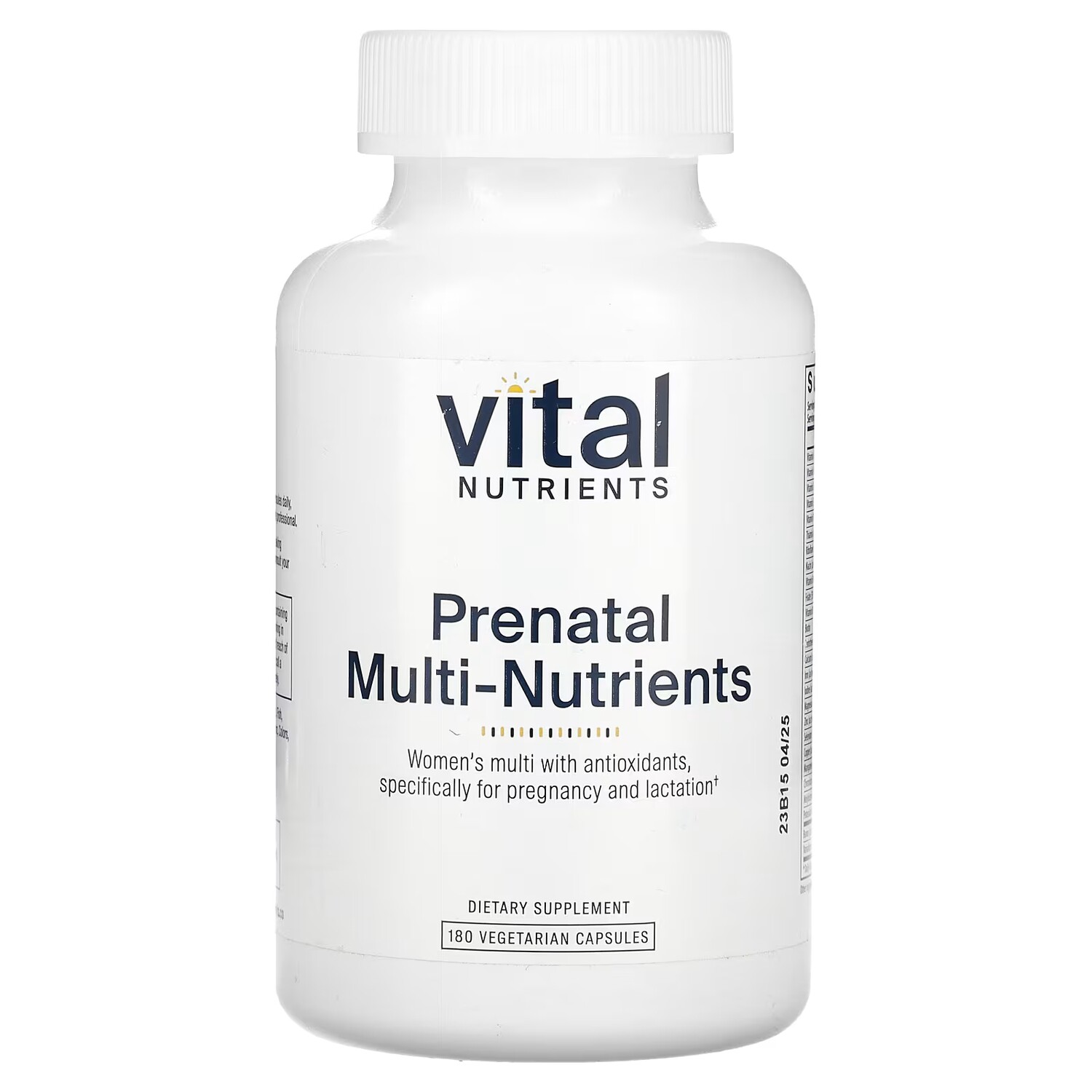 Добавка Vital Nutrients Prenatal Multi-Nutrients, 180 капсул
Добавка Vital Nutrients Prenatal Multi-Nutrients, 180 капсул