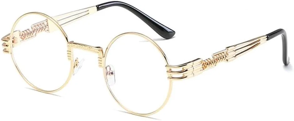 Модные ретро-солнцезащитные очки в стиле стимпанк с металлическими дужками для мужчин и женщин, разноцветные, с защитой от УФ-излучения UV400 KTUCN, N10 Gold Flat
Модные ретро-солнцезащитные очки в стиле стимпанк с металлическими дужками для мужчин и женщин, разноцветные, с защитой от УФ-излучения UV400 KTUCN, N10 Gold Flat