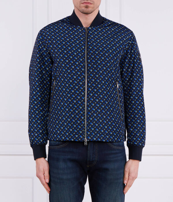 Куртка-Бомбер clovis Regular fit Boss, синий 
Куртка-Бомбер clovis Regular fit Boss, синий