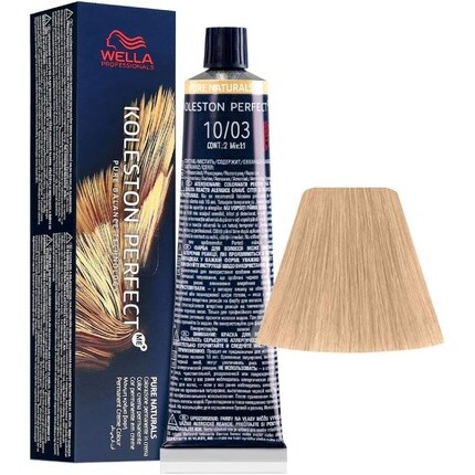 Краска для волос Koleston Perfect Me+ 10/03 Светлый натуральный золотисто-русый 60 мл, Wella
Краска для волос Koleston Perfect Me+ 10/03 Светлый натуральный золотисто-русый 60 мл, Wella