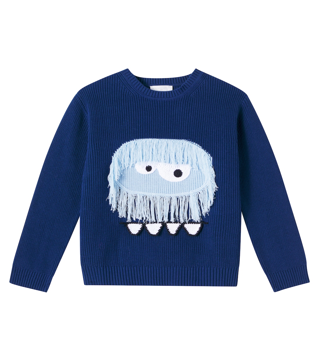 Хлопковый свитер в рубчик с бахромой Stella McCartney Kids, Teal
Хлопковый свитер в рубчик с бахромой Stella McCartney Kids, Teal