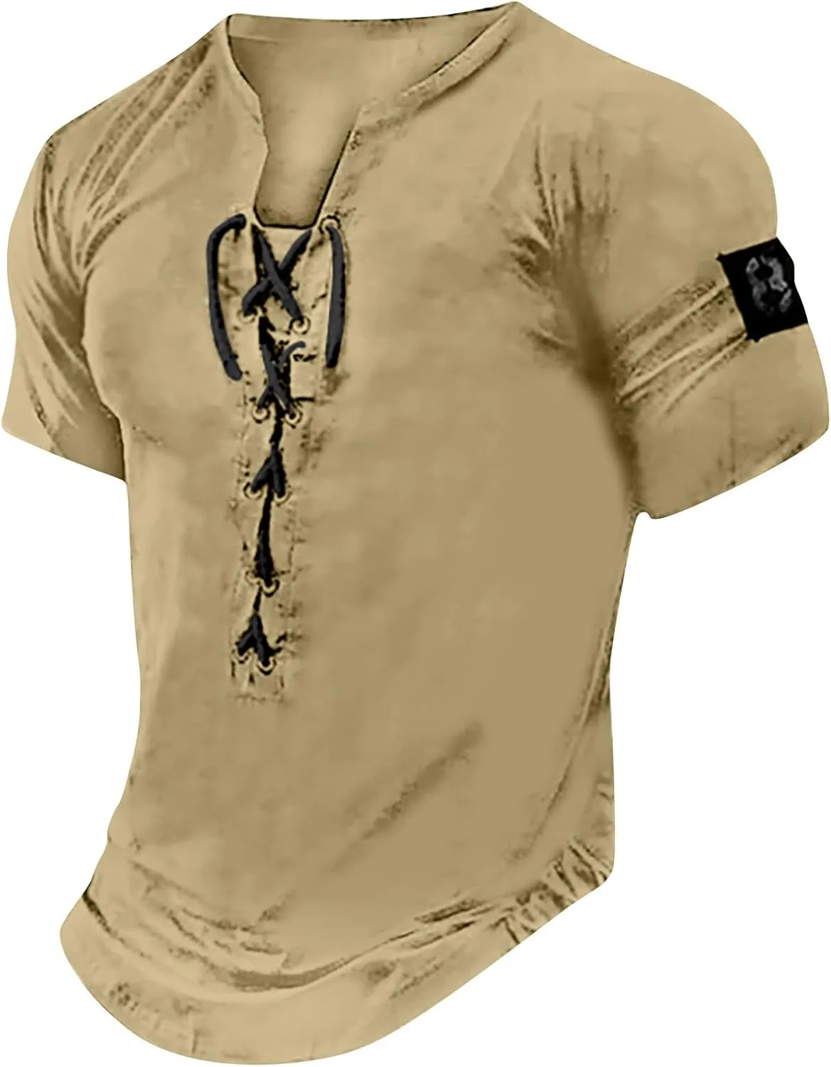 Мужская футболка из хлопка и льна с V-образным вырезом и коротким рукавом Muscularfit
Мужская футболка из хлопка и льна с V-образным вырезом и коротким рукавом Muscularfit