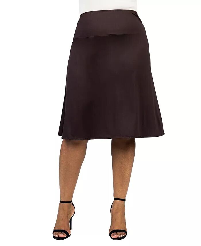 Юбка А-силуэта с эластичной талией размера плюс 24seven Comfort Apparel, коричневый
Юбка А-силуэта с эластичной талией размера плюс 24seven Comfort Apparel, коричневый
