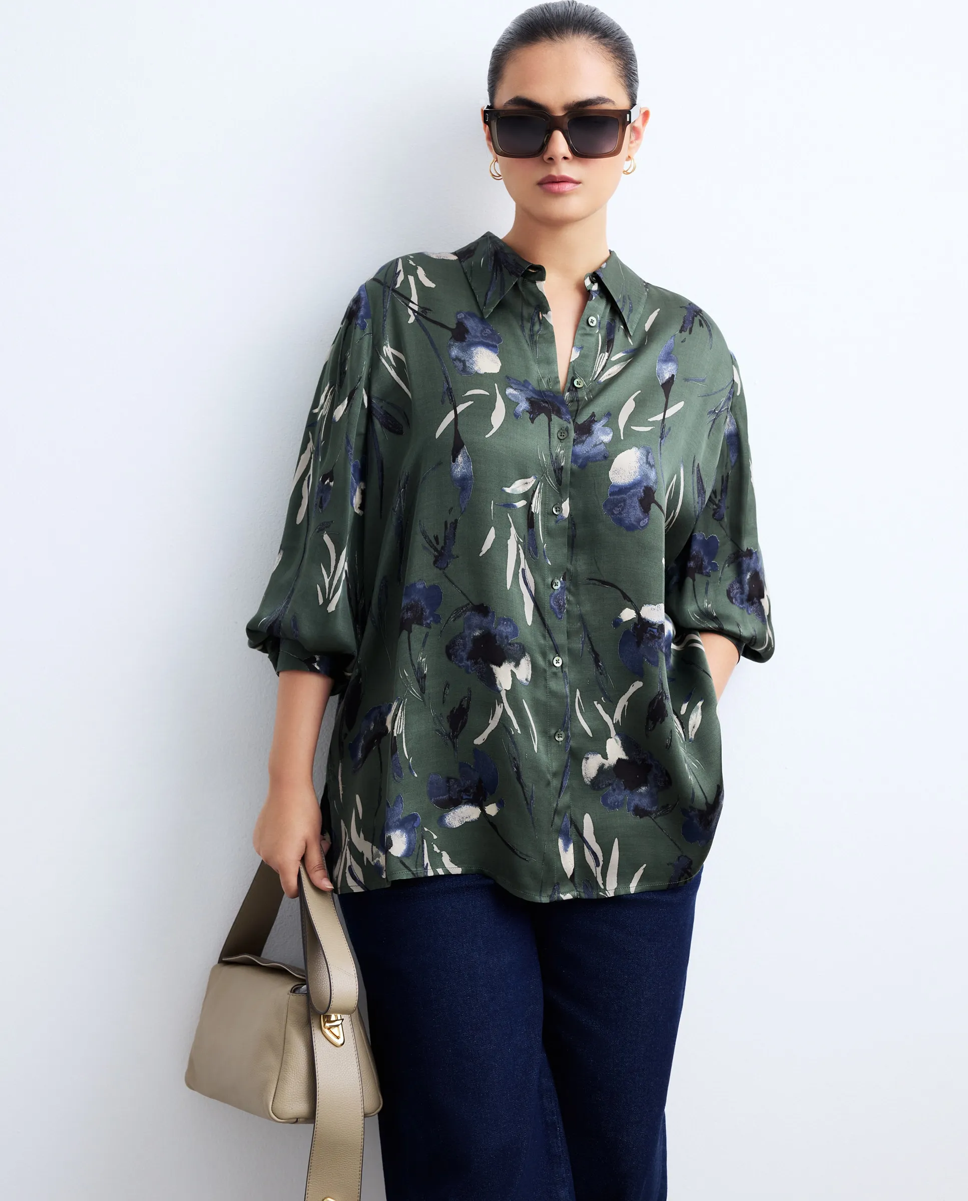 Женская длинная рубашка с принтом Couchel, зеленый
Женская длинная рубашка с принтом Couchel, зеленый