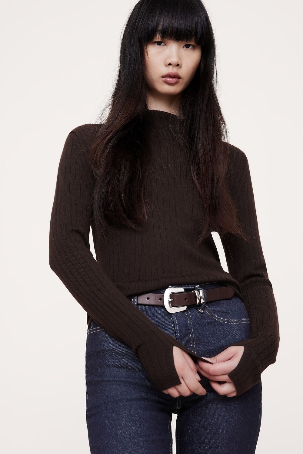 Джемпер с воротником стойкой из мериносовой шерсти Banana Republic, коричневый
Джемпер с воротником стойкой из мериносовой шерсти Banana Republic, коричневый