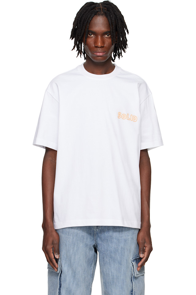 Футболка с вышитым принтом Solid Homme, белый
Футболка с вышитым принтом Solid Homme, белый