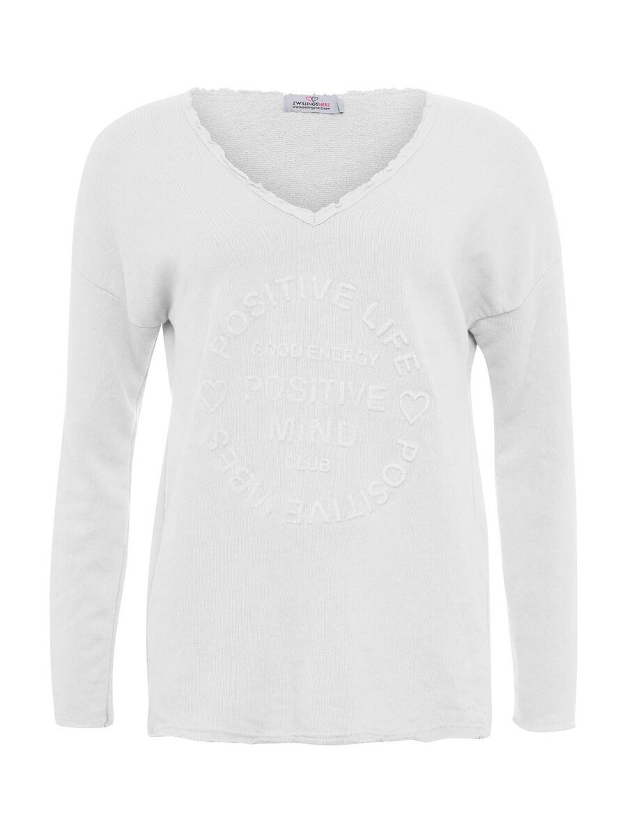 Толстовка Zwillingsherz Positive Mind, белый 
Толстовка Zwillingsherz Positive Mind, белый