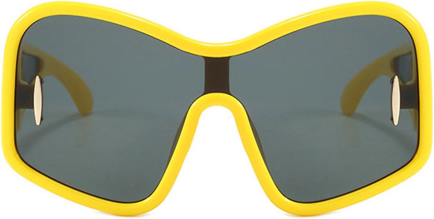 Willochra Модные солнцезащитные очки большого размера для женщин и мужчин, большие тонированные стильные солнцезащитные очки с обтекаемой формой, очки для отдыха после катания на лыжах, крутые оттенки, Yellow
Willochra Модные солнцезащитные очки большого размера для женщин и мужчин, большие тонированные стильные солнцезащитные очки с обтекаемой формой, очки для отдыха после катания на лыжах, крутые оттенки, Yellow