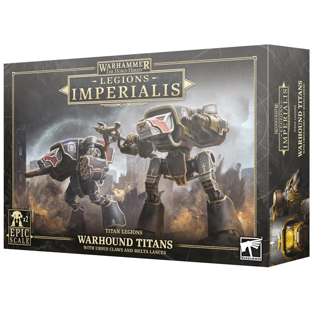 Миниатюра Games Workshop Legions Imperialis: Titan Legions - Warhound Titans
Миниатюра Games Workshop Legions Imperialis: Titan Legions - Warhound Titans