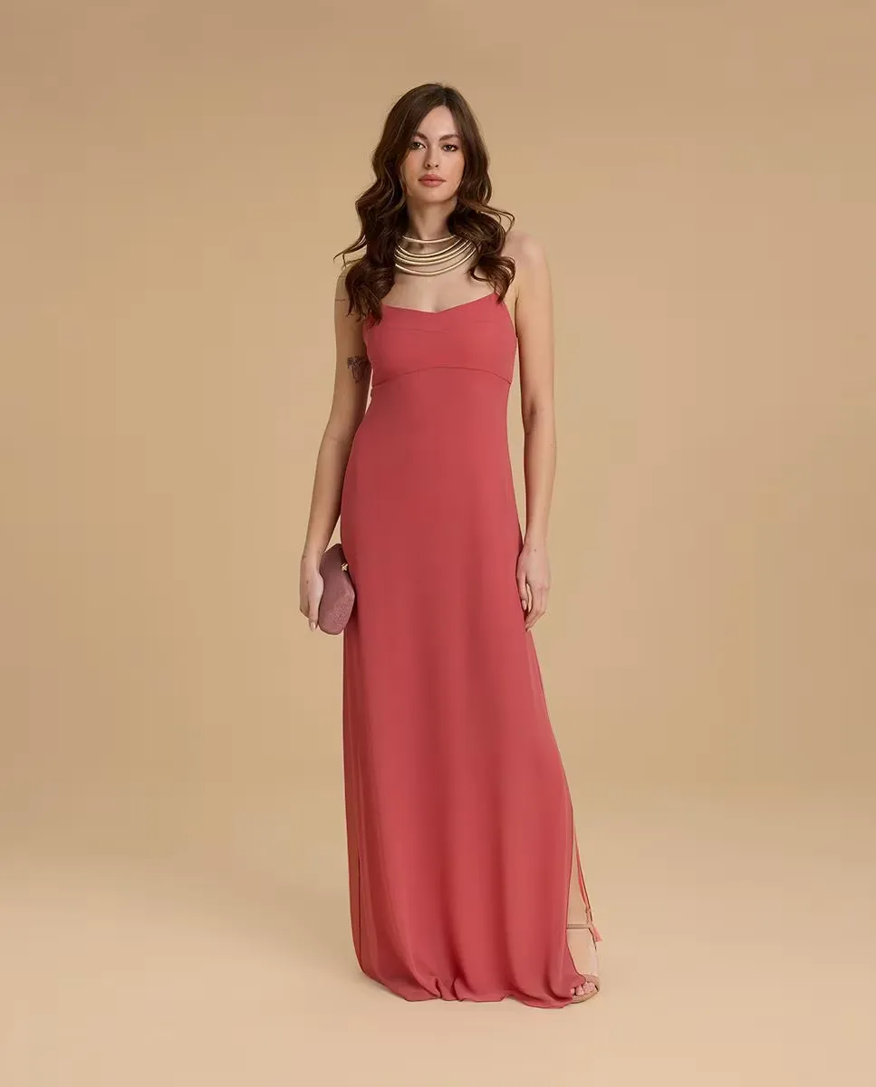 Длинное платье с тонкими бретелями, застегивающимися сзади Veneno en la piel, цвет Salmón
Длинное платье с тонкими бретелями, застегивающимися сзади Veneno en la piel, цвет Salmón