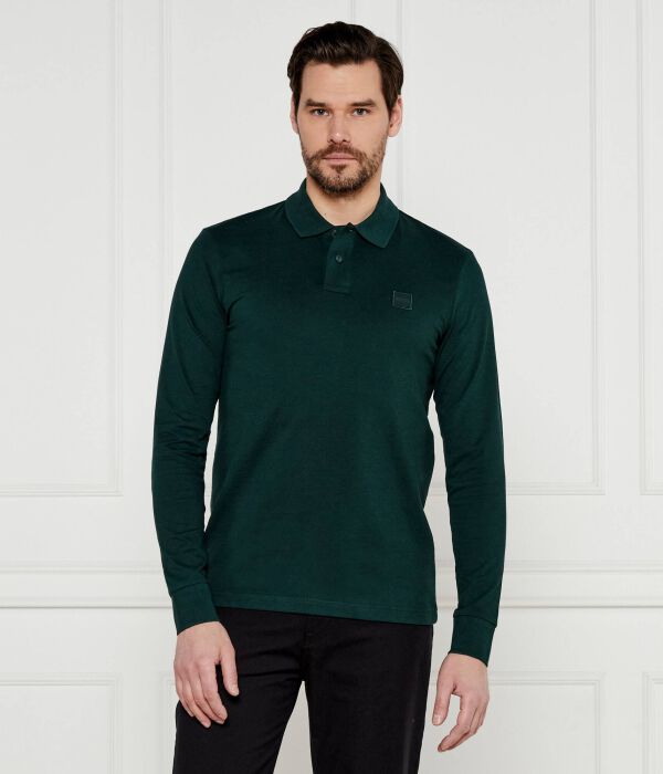 Рубашка поло Slim fit Boss Orange, зеленый
Рубашка поло Slim fit Boss Orange, зеленый