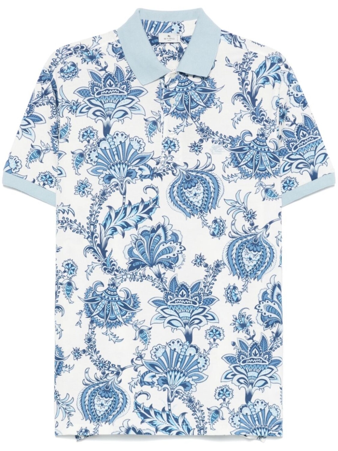 Рубашка поло с узором пейсли ETRO, синий 
Рубашка поло с узором пейсли ETRO, синий