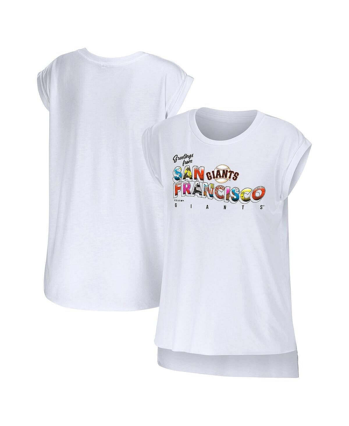 Женская белая футболка с поздравлением San Francisco Giants от San Francisco Giants WEAR by Erin Andrews, белый
Женская белая футболка с поздравлением San Francisco Giants от San Francisco Giants WEAR by Erin Andrews, белый