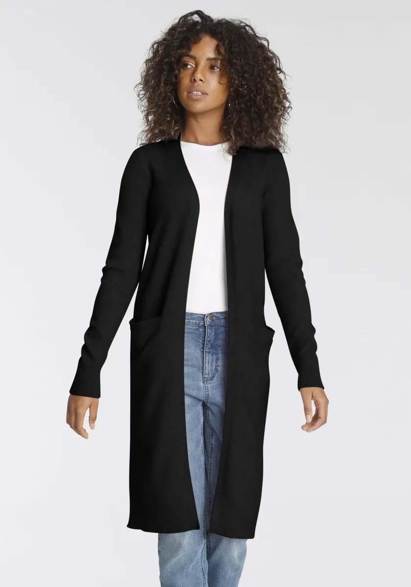 Кардиган Tamaris, удлиненный, черный
Кардиган Tamaris, удлиненный, черный