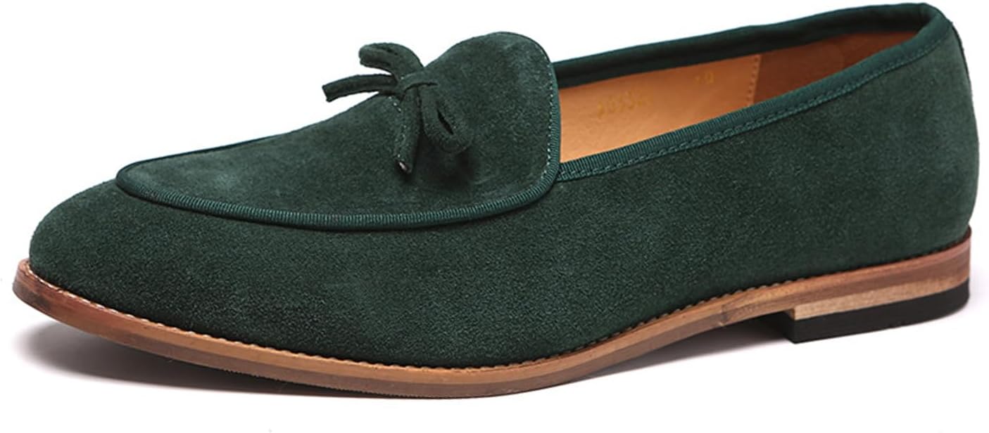 Мужские комфортные повседневные лоферы Aceptolcom из замши с кисточками, без шнурков, модель Penny, мокасины, ботинки для лодки, зеленый
Мужские комфортные повседневные лоферы Aceptolcom из замши с кисточками, без шнурков, модель Penny, мокасины, ботинки для лодки, зеленый