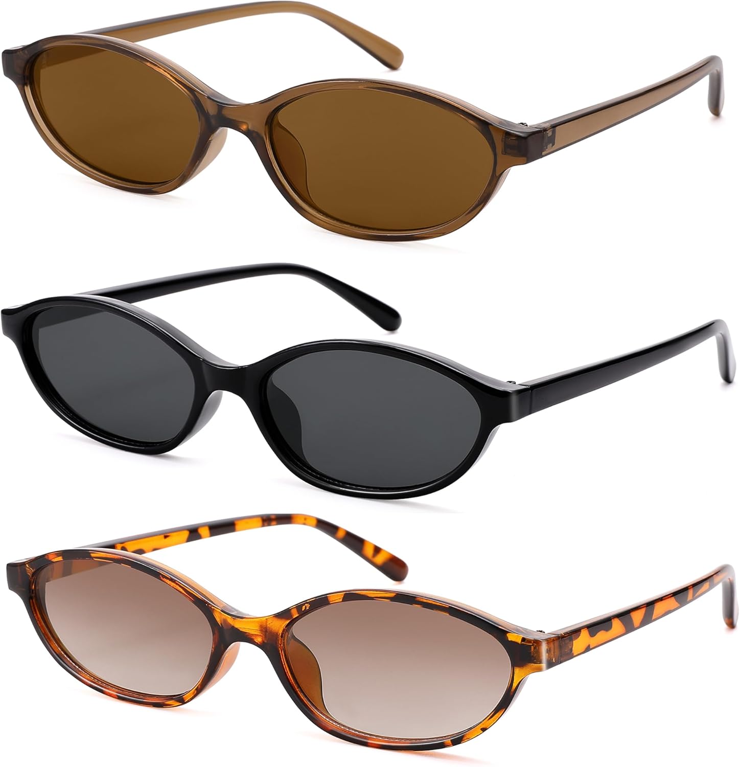 Ретро-солнцезащитные очки овальной формы для женщин - модные солнцезащитные очки в стиле Y2k - очки «кошачий глаз» в стиле 90-х GLARDEFE, C1 Brown/Brown Lens + Grey/Black Lens + Leopard/Gradient Brown
Ретро-солнцезащитные очки овальной формы для женщин - модные солнцезащитные очки в стиле Y2k - очки «кошачий глаз» в стиле 90-х GLARDEFE, C1 Brown/Brown Lens + Grey/Black Lens + Leopard/Gradient Brown