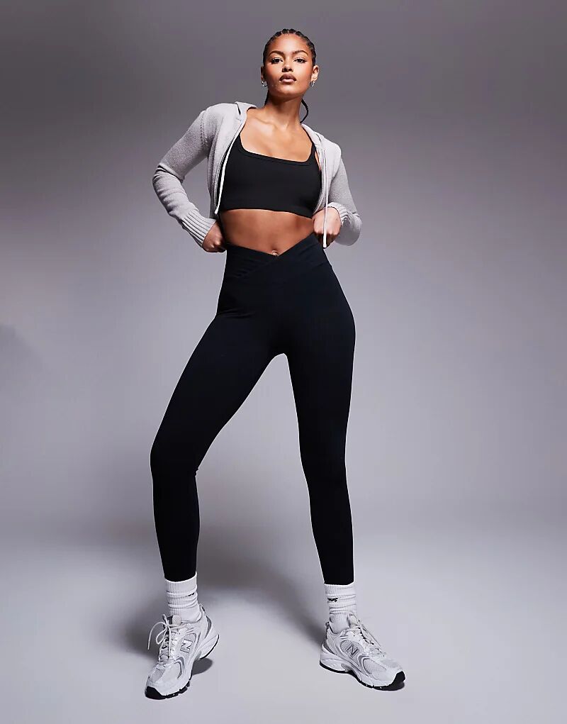 Высокие мягкие леггинсы для йоги с запахом на талии черного цвета ASOS 4505
Высокие мягкие леггинсы для йоги с запахом на талии черного цвета ASOS 4505