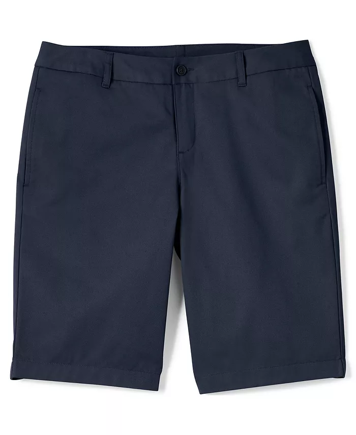 Женские шорты-чинос для школьной формы с гладкой передней частью Lands' End, синий
Женские шорты-чинос для школьной формы с гладкой передней частью Lands' End, синий