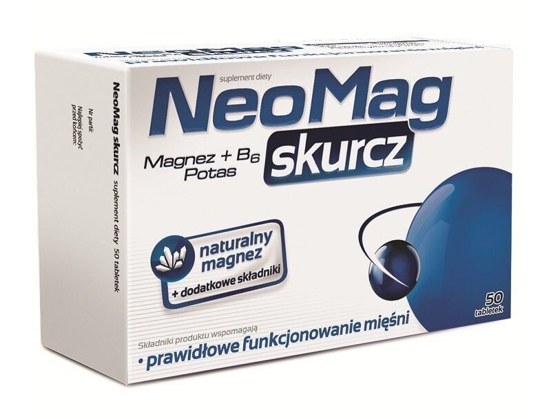 NeoMag Skurcz Tabletki таблетки магния, 50 шт.
NeoMag Skurcz Tabletki таблетки магния, 50 шт.