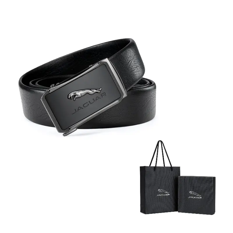 JAGUAR Мужской кожаный ремень из коровьей кожи черный шириной 3,5 см, Black 
JAGUAR Мужской кожаный ремень из коровьей кожи черный шириной 3,5 см, Black