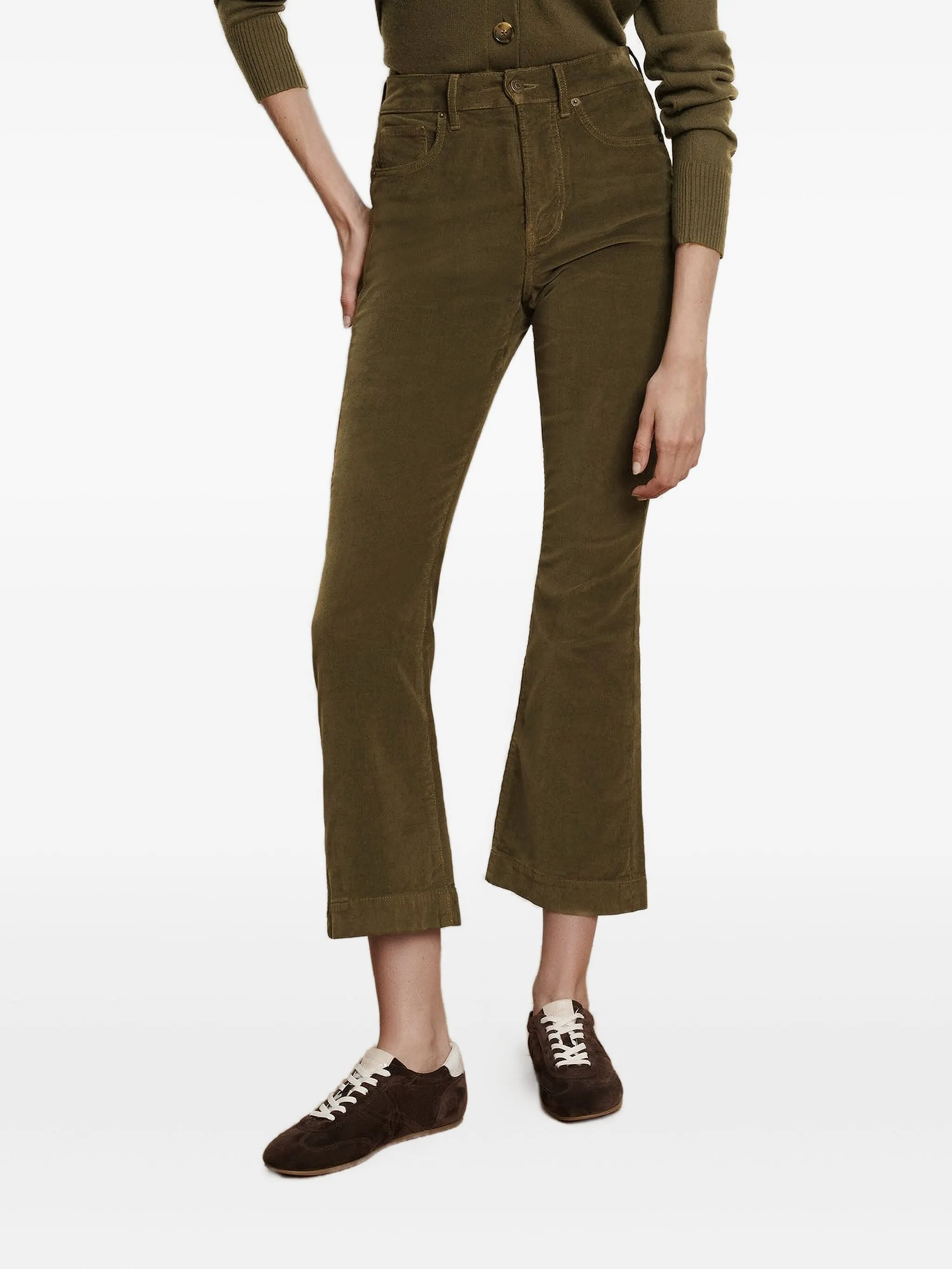 Расклешенные джинсы Carson из вельвета Veronica Beard, зеленый
Расклешенные джинсы Carson из вельвета Veronica Beard, зеленый