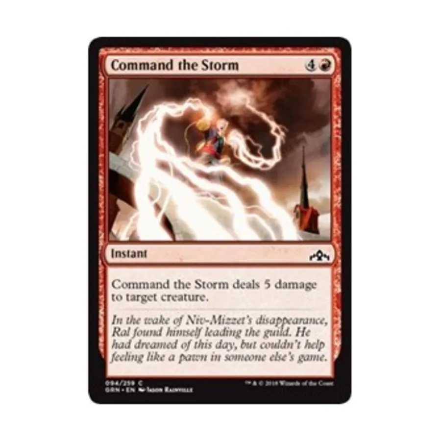 CCG Командуйте бурей (С), MTG - Guilds of Ravnica
CCG Командуйте бурей (С), MTG - Guilds of Ravnica