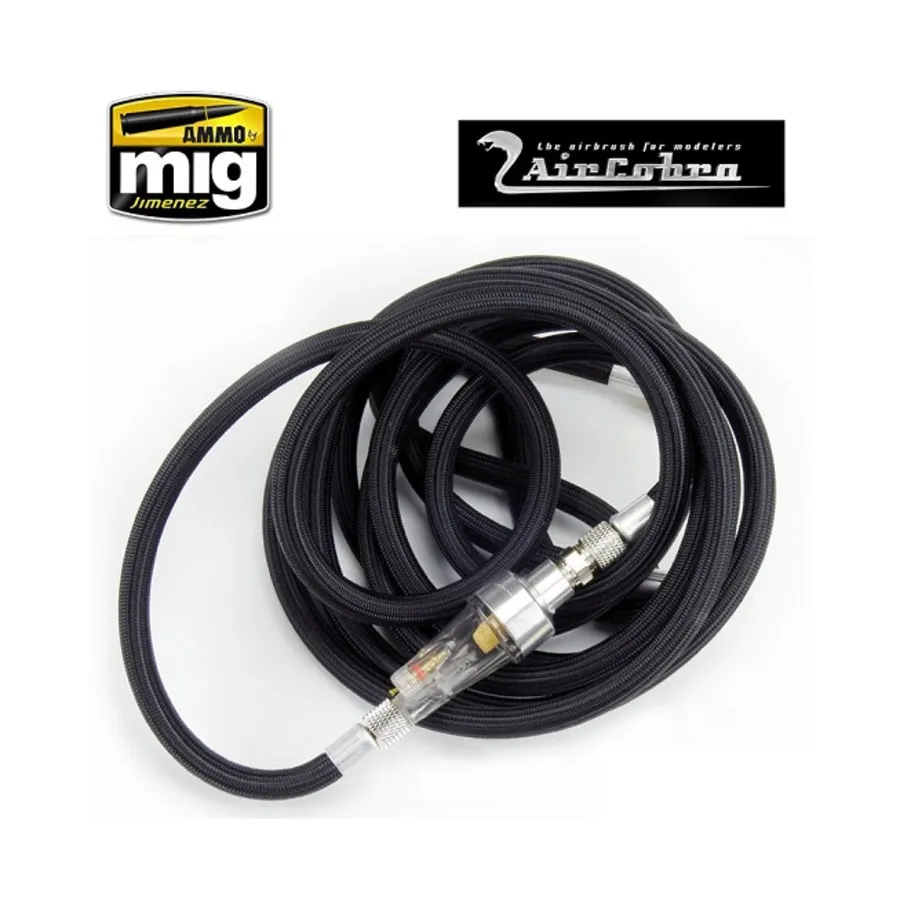 10-футовый плетеный воздушный шланг с влагоуловителем, Airbrushes & Accessories (AMMO by Mig Jimenez)
10-футовый плетеный воздушный шланг с влагоуловителем, Airbrushes & Accessories (AMMO by Mig Jimenez)