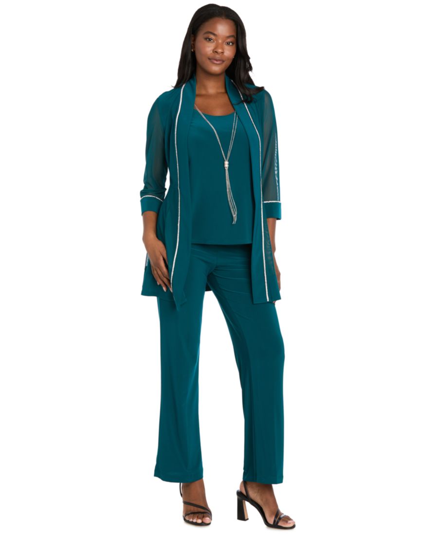 Женский многослойный комплект: топ и брюки R & M Richards, Emerald
Женский многослойный комплект: топ и брюки R & M Richards, Emerald