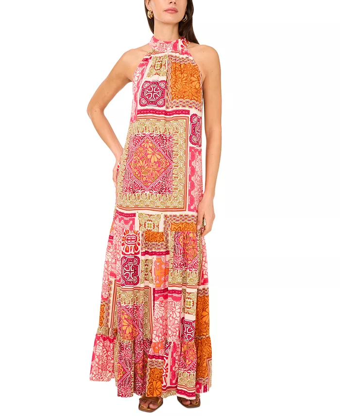 Женское макси-платье с высоким воротником и стеганым принтом Vince Camuto, мультиколор
Женское макси-платье с высоким воротником и стеганым принтом Vince Camuto, мультиколор