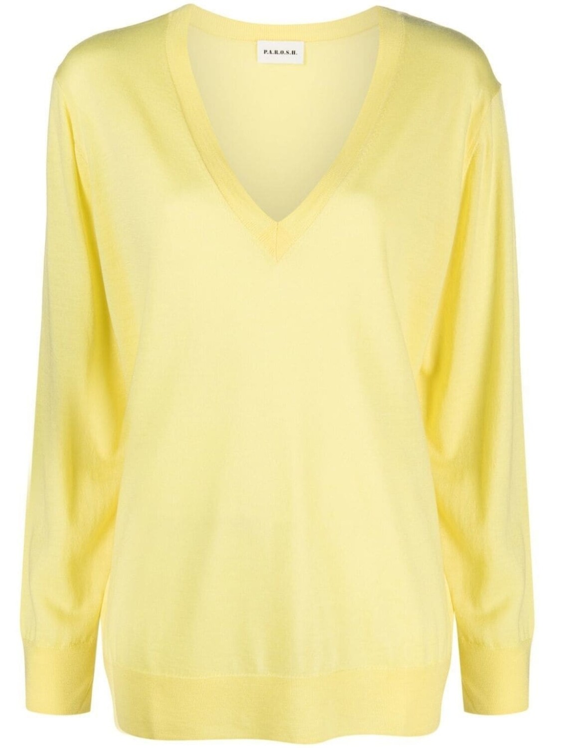 P.A.R.O.S.H. джемпер тонкой вязки с V-образным вырезом, желтый
P.A.R.O.S.H. джемпер тонкой вязки с V-образным вырезом, желтый
