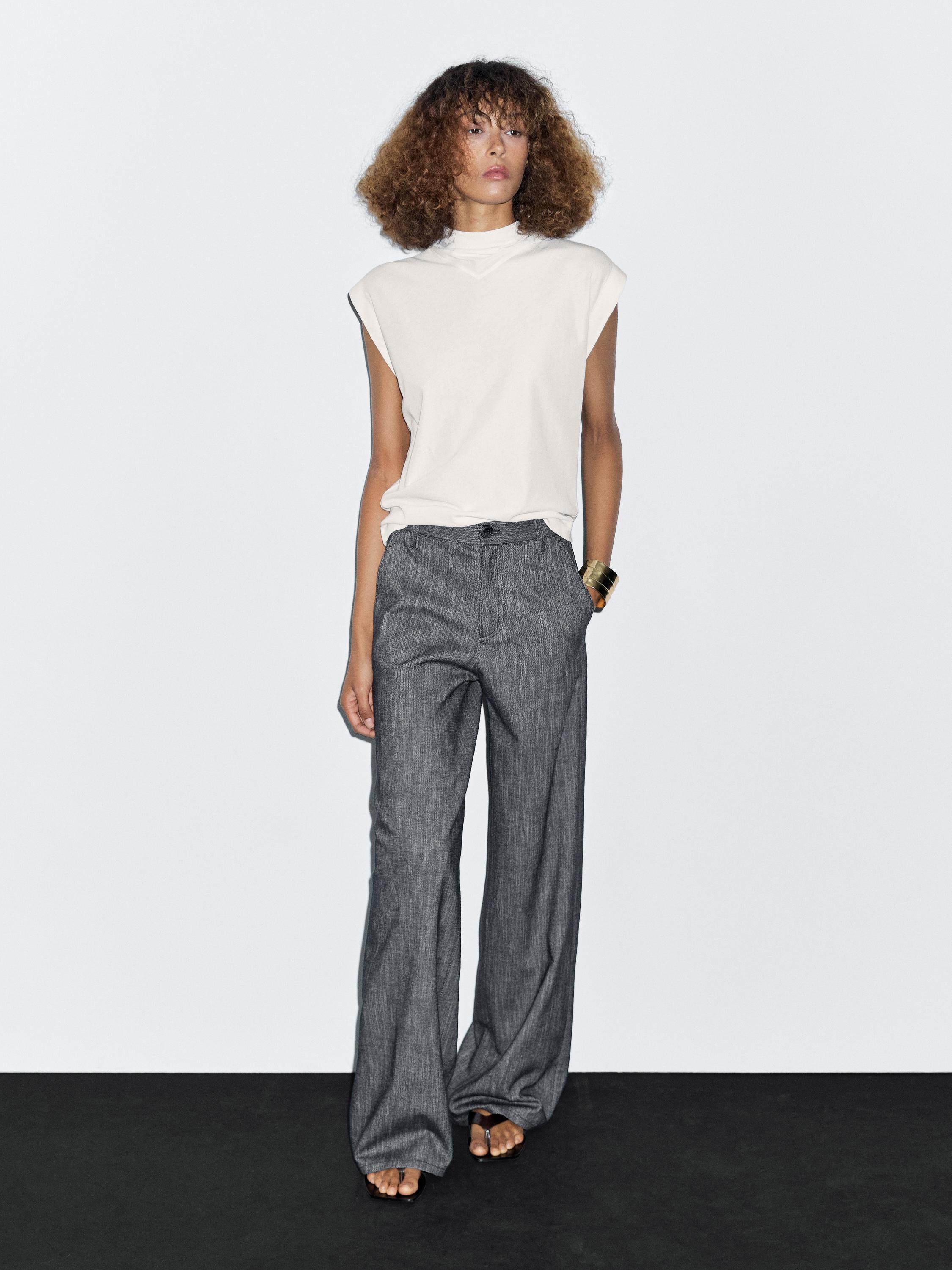 Брюки широкого кроя со средней посадкой Massimo Dutti, темно-синий
Брюки широкого кроя со средней посадкой Massimo Dutti, темно-синий